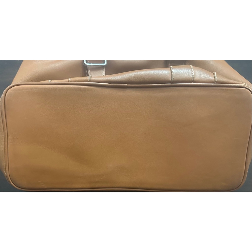 Coach Leather Tote Bag in Saddle Brown - Picture 6 of 8